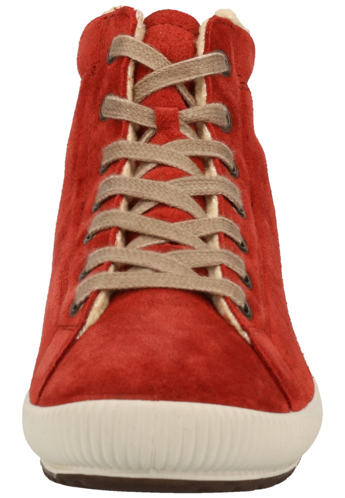 Legero Stiefelette Veloursleder Rot Warmfutter