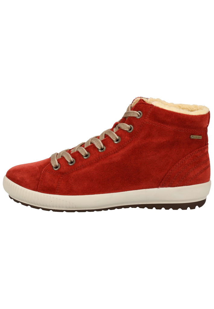 Legero Stiefelette Veloursleder Rot Warmfutter