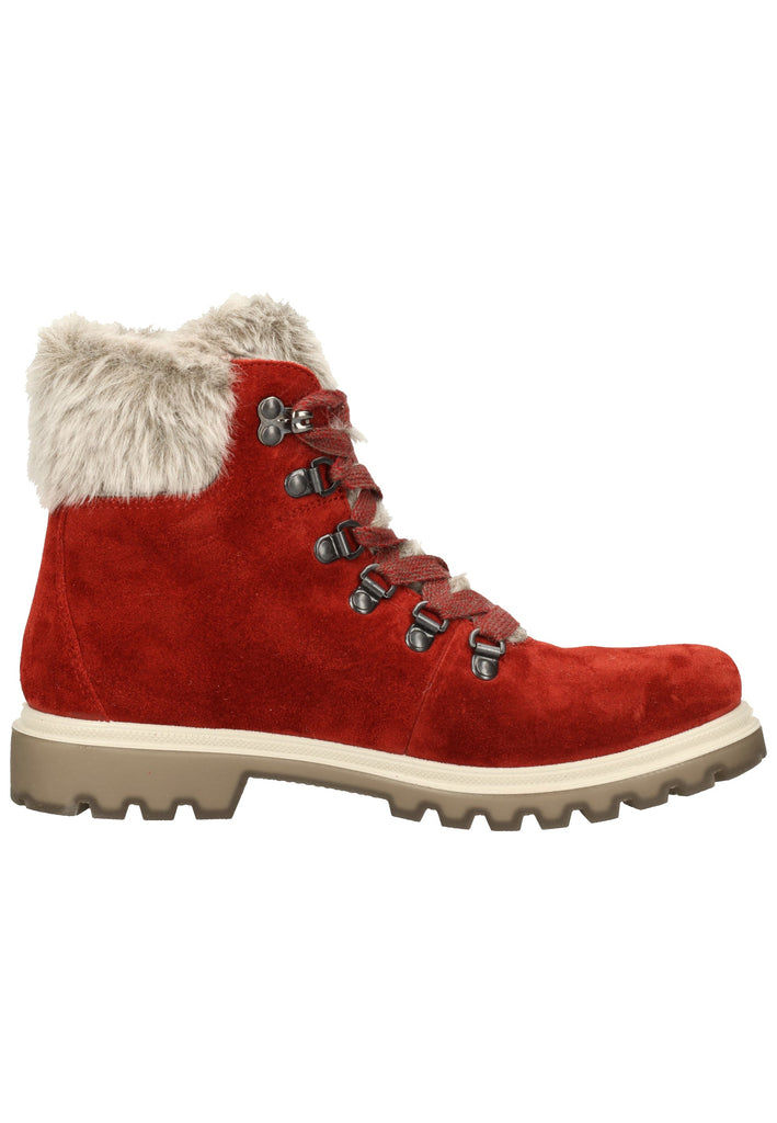 Legero Stiefelette Veloursleder Rot Warmfutter