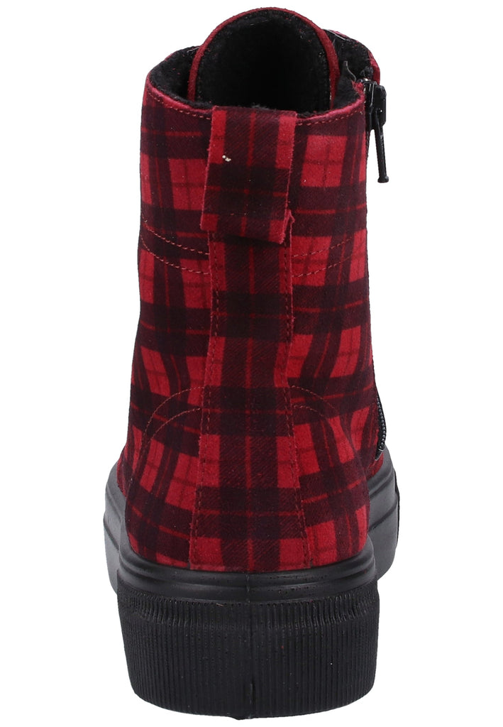 Legero Stiefelette Veloursleder Rot Warmfutter