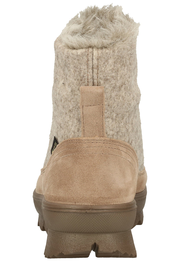 Legero Stiefelette Veloursleder/Textil Beige Warmfutter