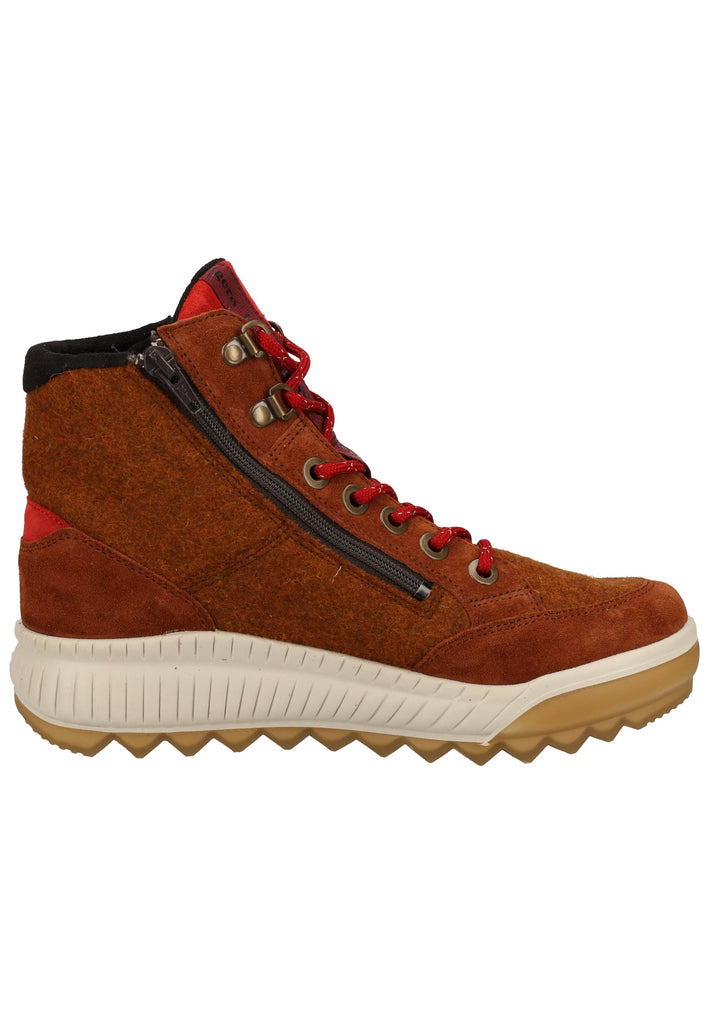 Legero Stiefelette Veloursleder/Textil Cognac