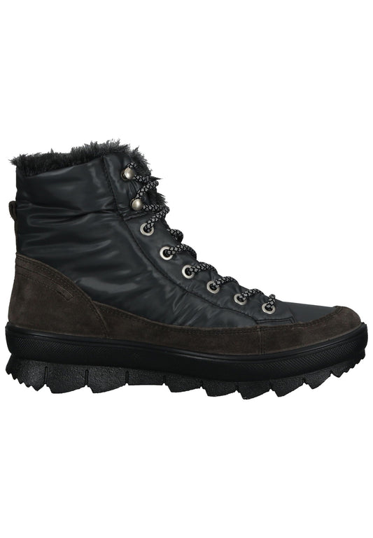Legero Stiefelette Veloursleder/Textil Grau Warmfutter