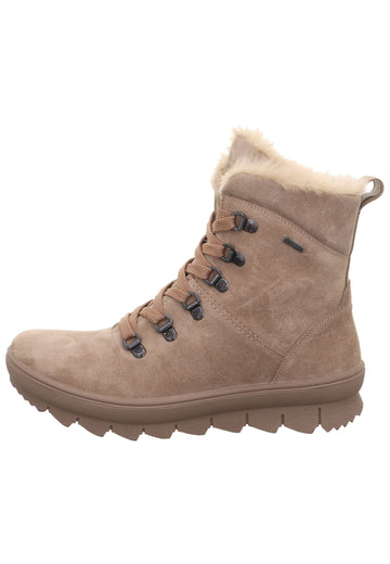 Stiefeletten Legero Stiefelette Leder Beige Warmfutter