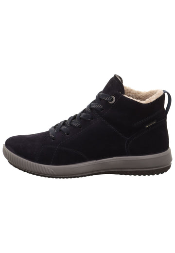 Stiefeletten Legero Stiefelette Leder Blau Warmfutter