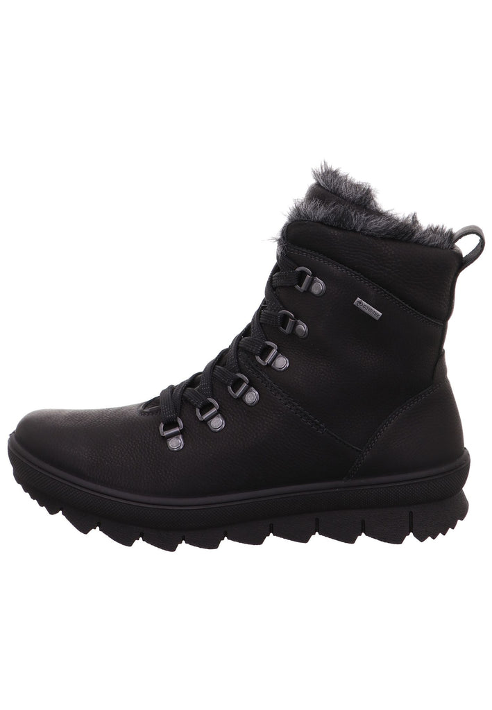 Stiefeletten Legero Stiefelette Leder Schwarz Warmfutter