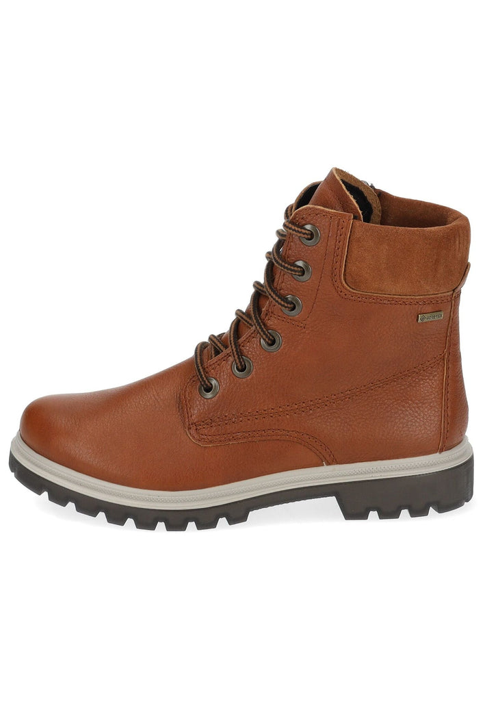 Stiefeletten Legero Stiefelette Leder/Textil Cognac Warmfutter