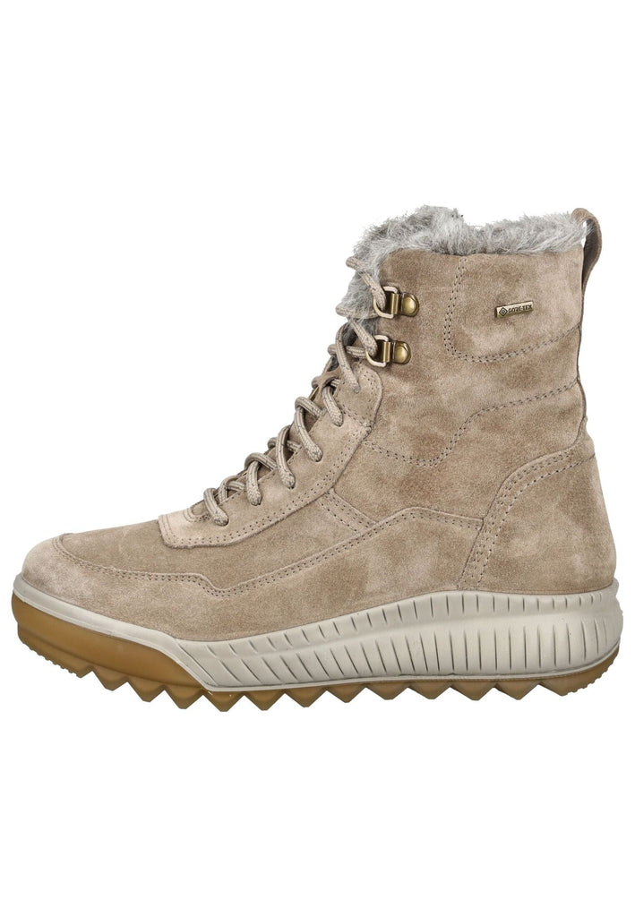 Stiefeletten Legero Stiefelette Veloursleder Beige Warmfutter