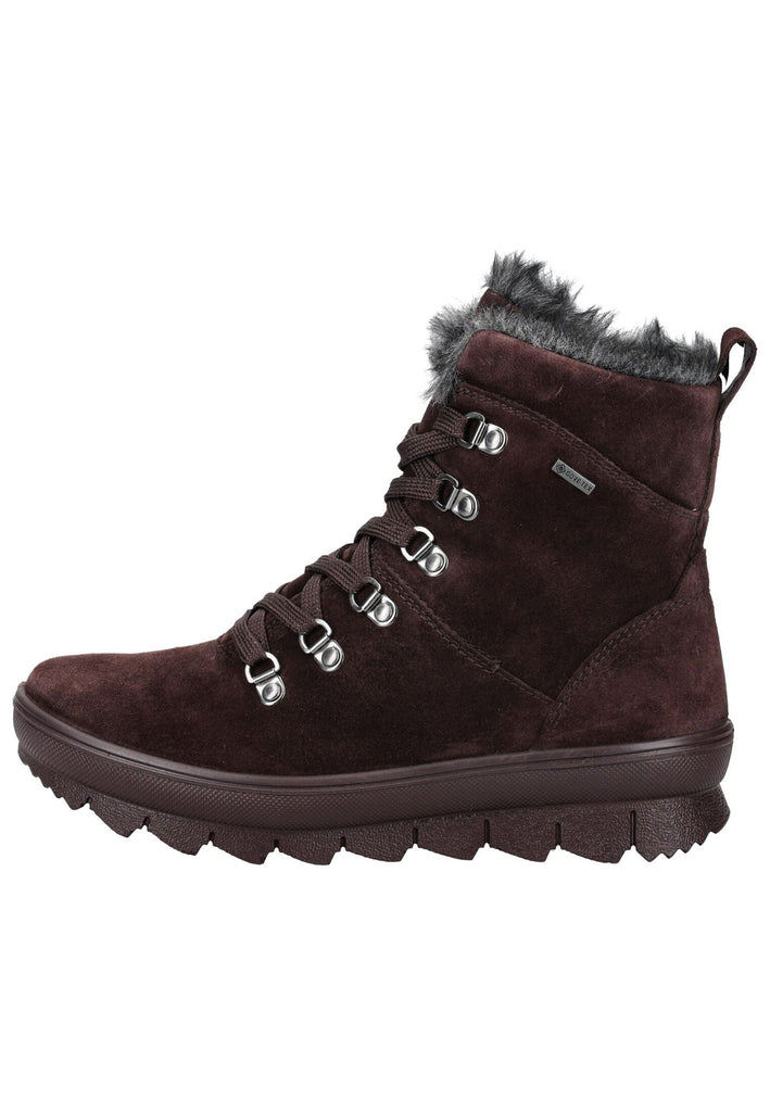 Stiefeletten Legero Stiefelette Veloursleder Bordeaux Warmfutter