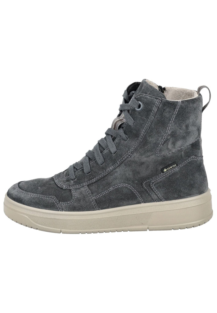 Stiefeletten Legero Stiefelette Veloursleder Grau Warmfutter