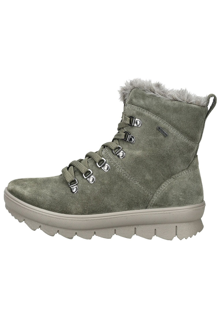 Stiefeletten Legero Stiefelette Veloursleder Hellgrün Warmfutter