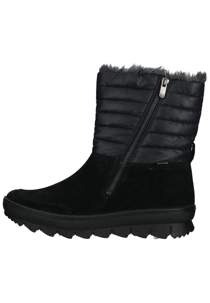 Stiefeletten Legero Stiefelette Veloursleder/Textil Schwarz Warmfutter