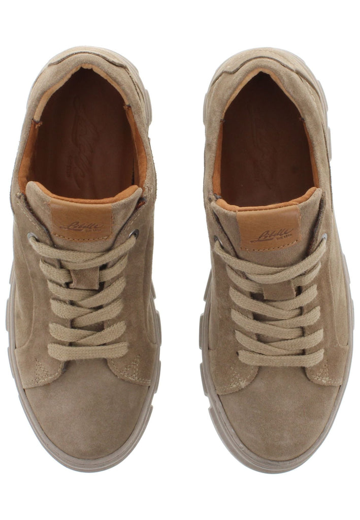 Libelle Halbschuhe Veloursleder Dunkelbeige