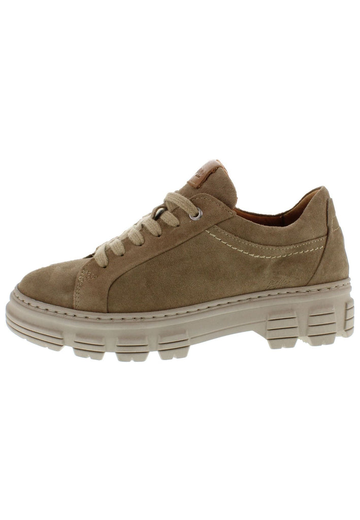 Libelle Halbschuhe Veloursleder Dunkelbeige
