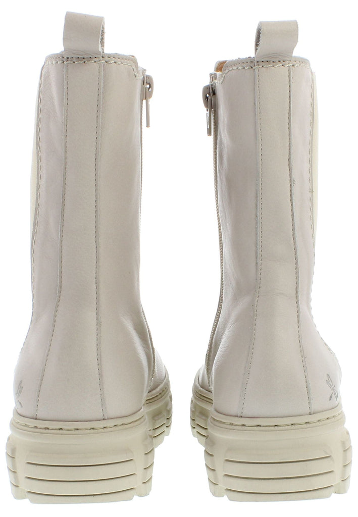 Libelle Stiefelette Leder/Textil Beige