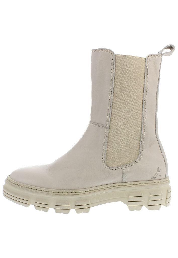 Libelle Stiefelette Leder/Textil Beige