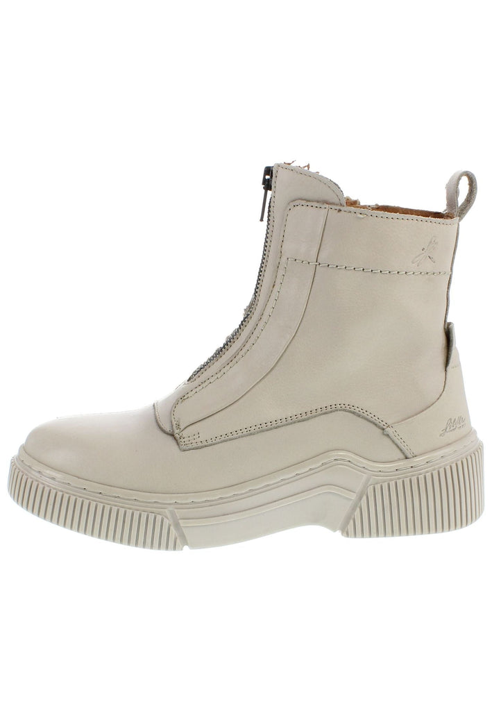 Libelle Stiefelette Leder/Textil Hellbeige