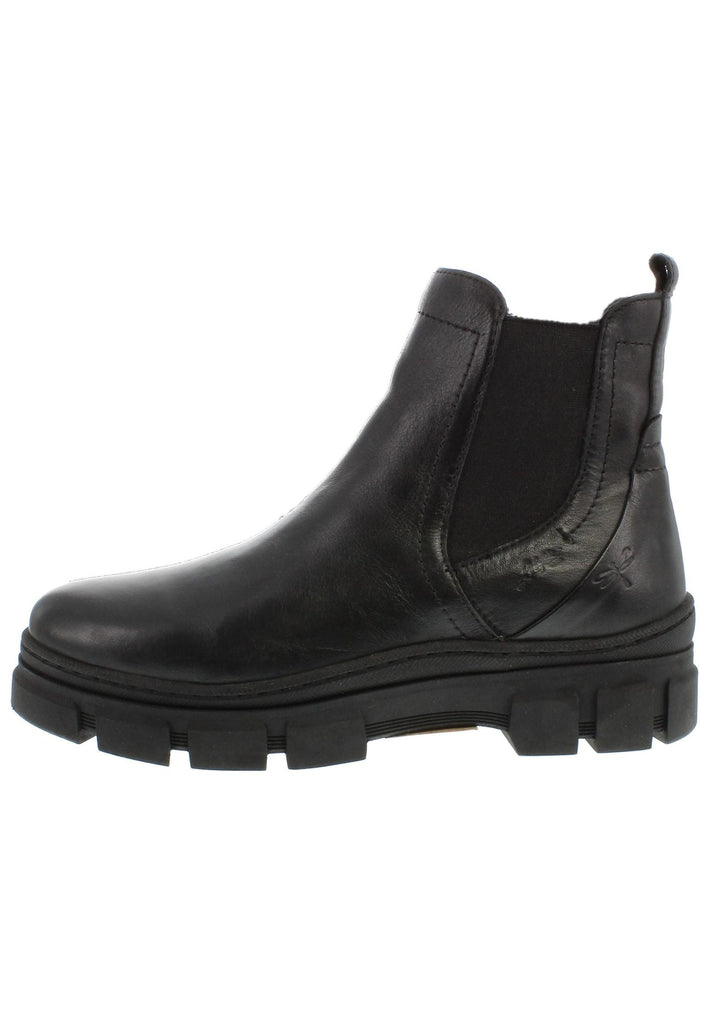 Libelle Stiefelette Leder/Textil Schwarz Warmfutter