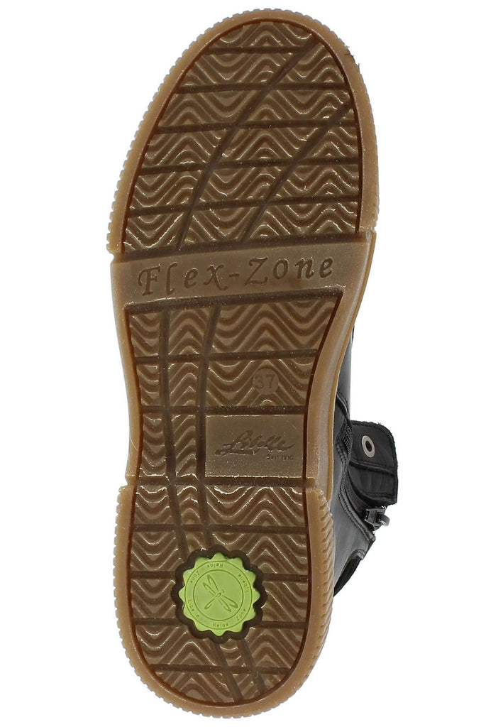 Libelle Stiefelette Nappaleder Schwarz Warmfutter