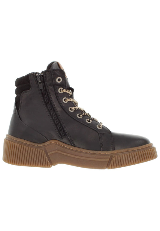 Libelle Stiefelette Nappaleder Schwarz Warmfutter