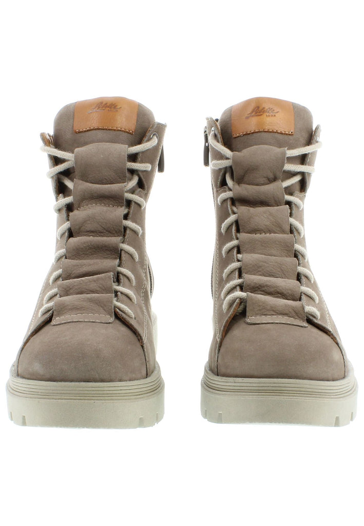 Libelle Stiefelette Nubukleder Hellbraun