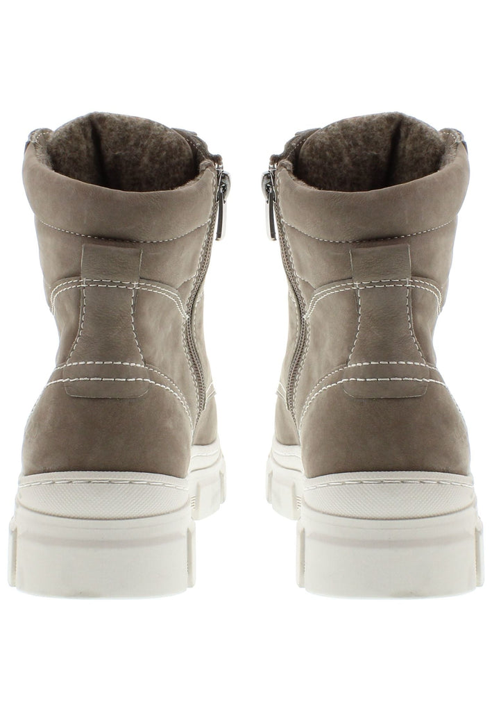 Libelle Stiefelette Nubukleder Hellbraun Warmfutter