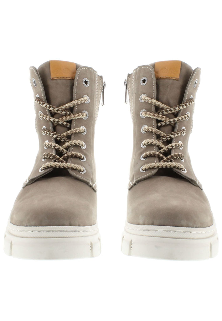 Libelle Stiefelette Nubukleder Hellbraun Warmfutter