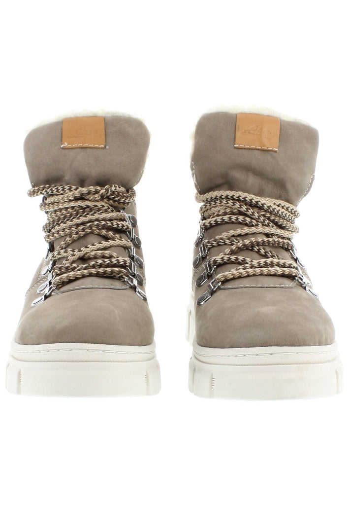 Libelle Stiefelette Nubukleder Hellbraun Warmfutter