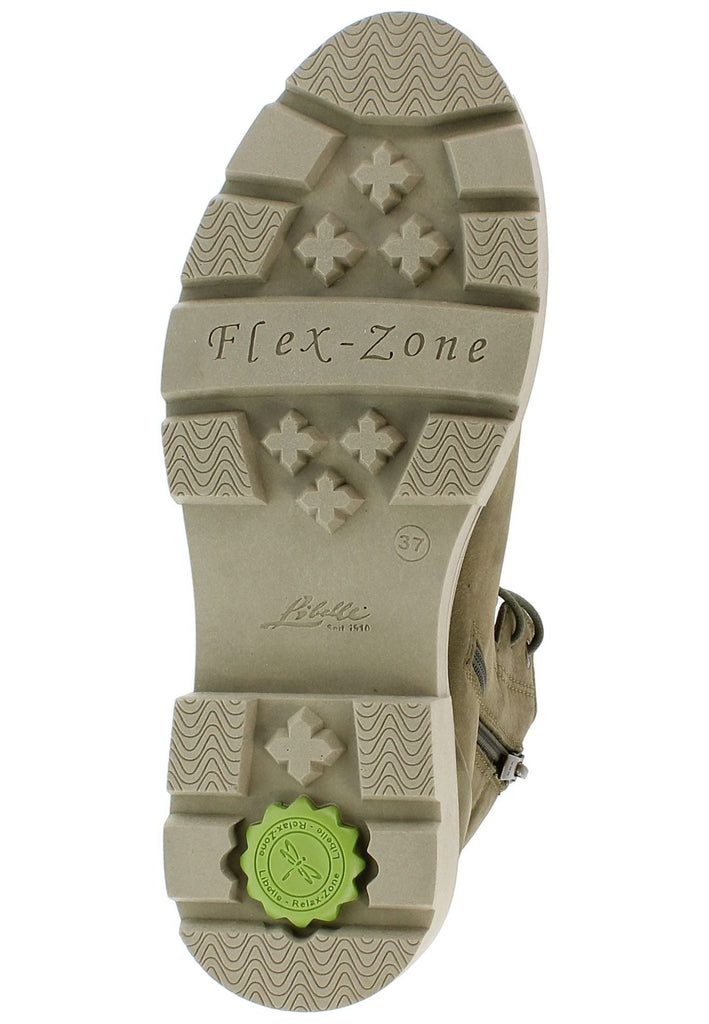 Libelle Stiefelette Nubukleder Khaki/Grau