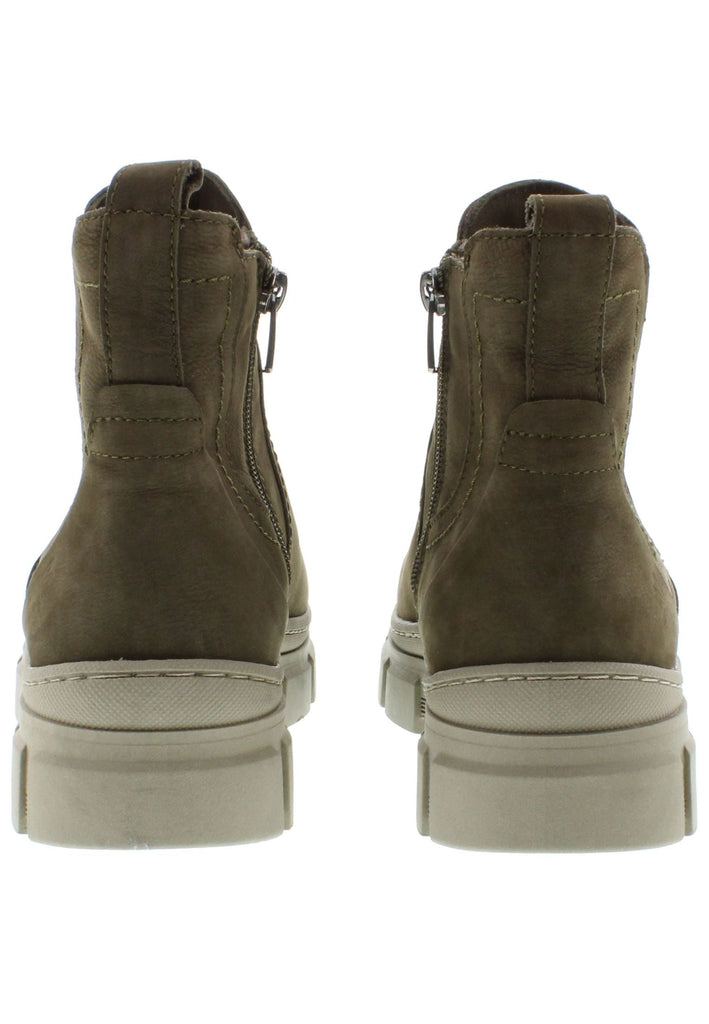 Libelle Stiefelette Nubukleder/Textil Khaki/gruen Warmfutter