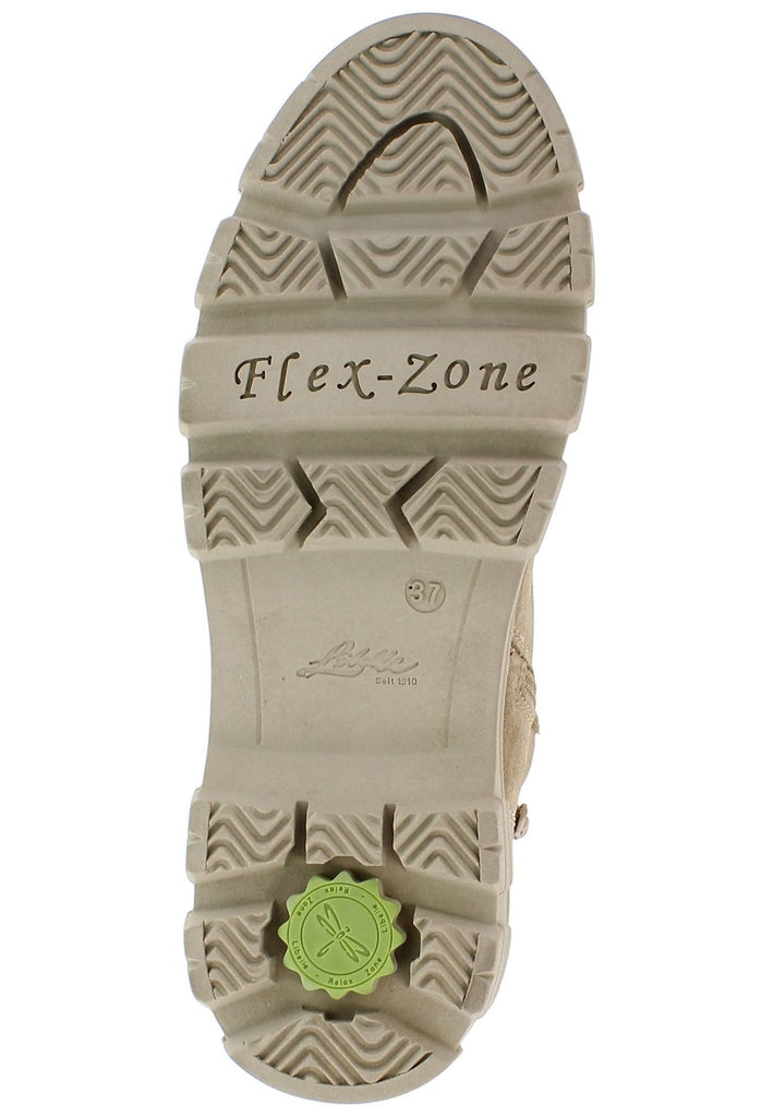 Libelle Stiefelette Veloursleder Dunkelbeige