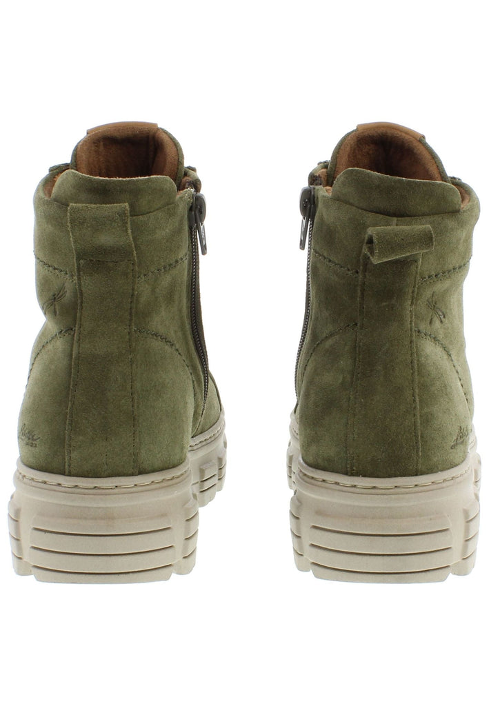 Libelle Stiefelette Veloursleder Khaki