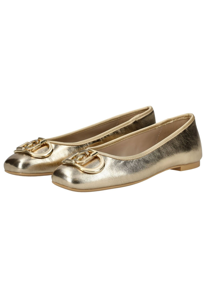 Liu Jo Ballerinas Leder Gold