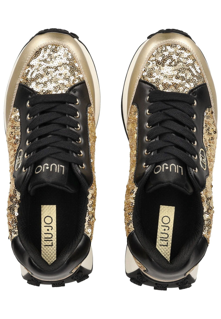 Liu Jo Sneaker Leder/Synthetik Schwarz/Gold