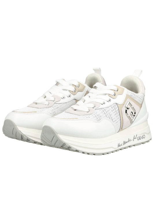 Liu Jo Sneaker Leder/Textil Weiß/Beige