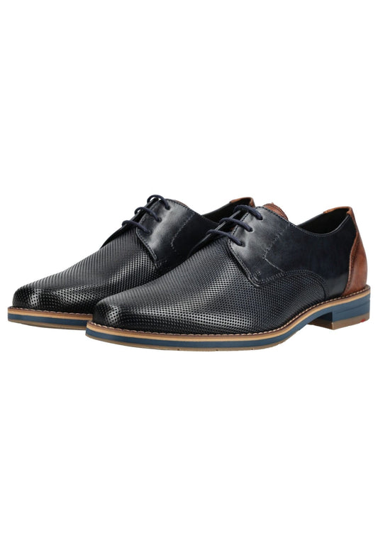 Lloyd Businessschuhe Glattleder Blau/Braun