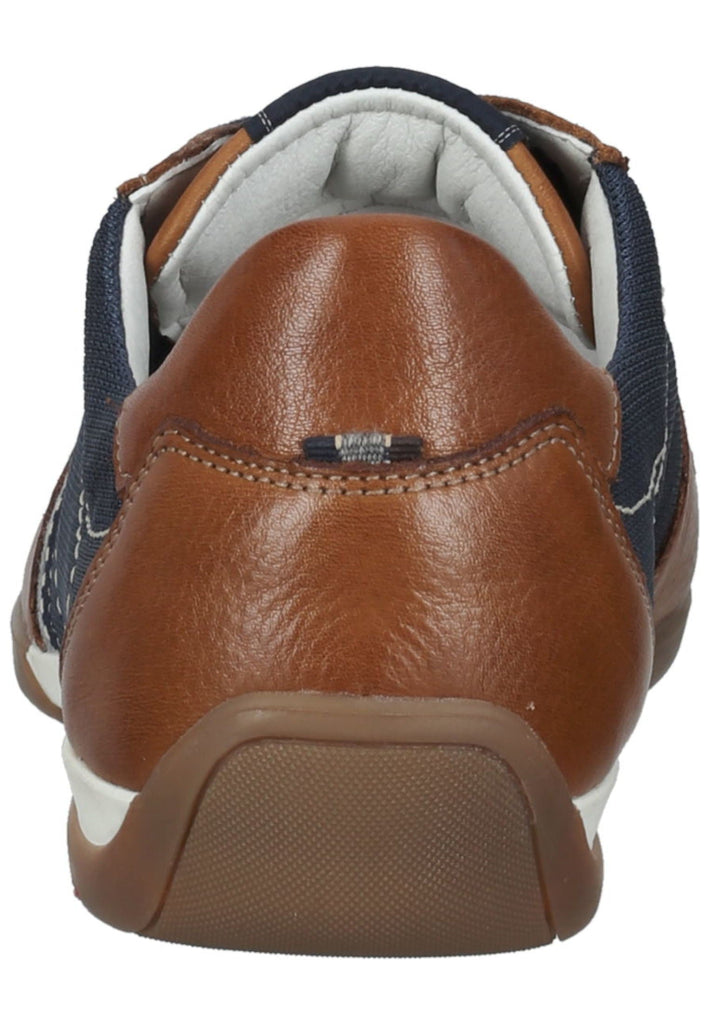 Lloyd Halbschuhe Leder/Textil Braun/Blau