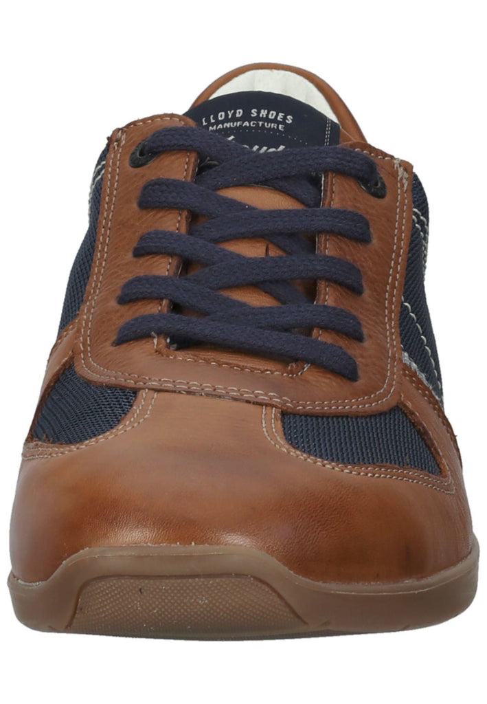 Lloyd Halbschuhe Leder/Textil Braun/Blau