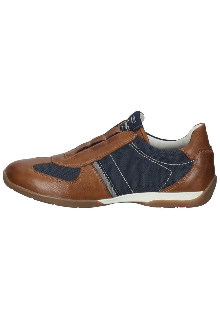 Lloyd Halbschuhe Leder/Textil Braun/Blau