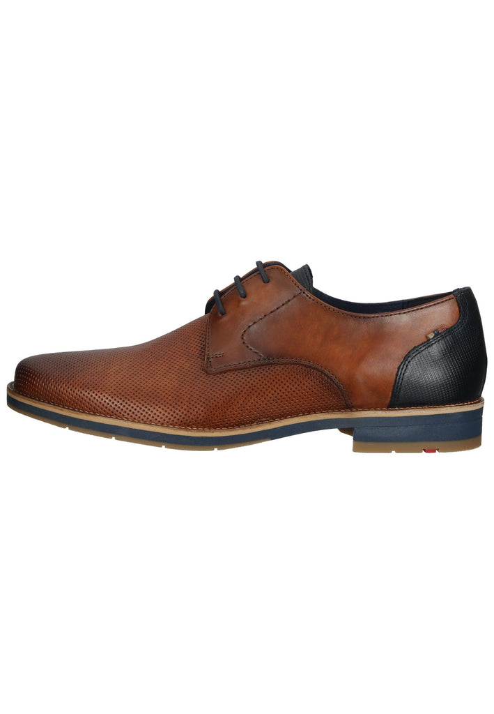 Halbschuhe Lloyd Businessschuhe Leder Braun/Blau