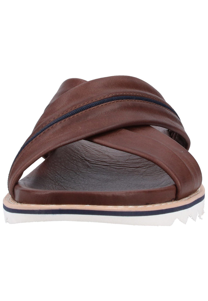 Lloyd Pantoletten Glattleder Kaffee