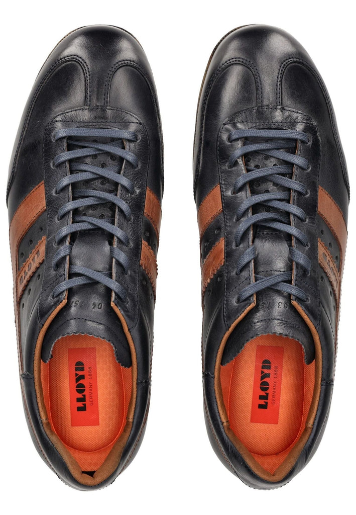 LLOYD SELECTED Sneaker Glattleder Blau/Braun
