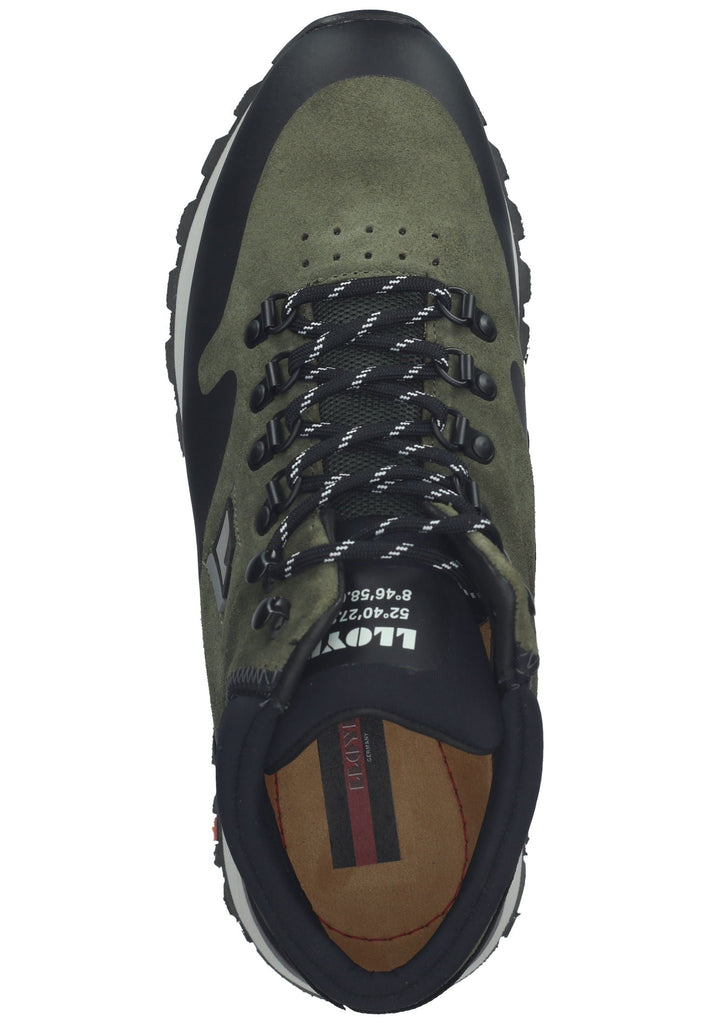 LLOYD SELECTED Sneaker Leder/Textil Schwarz/Grün