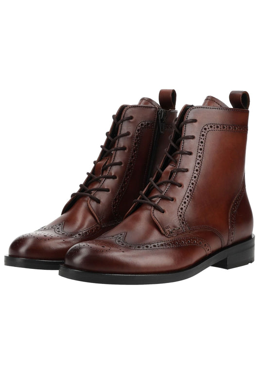 LLOYD SELECTED Stiefelette Glattleder Dunkelbraun