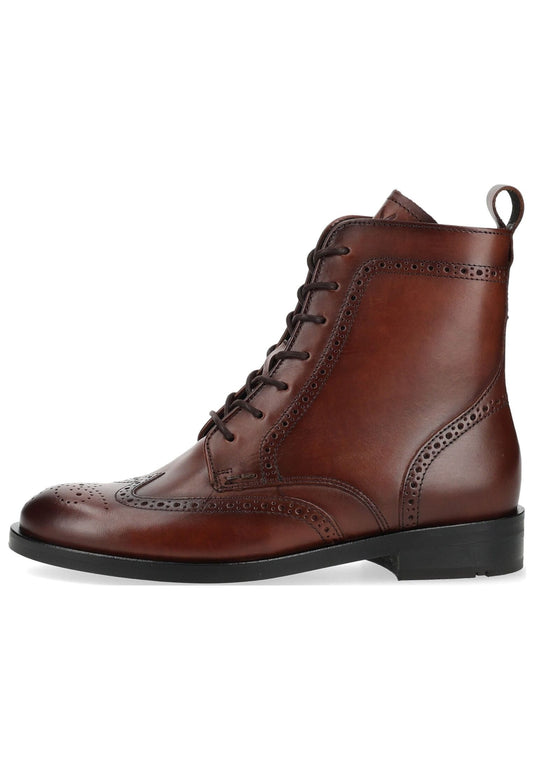 LLOYD SELECTED Stiefelette Glattleder Dunkelbraun