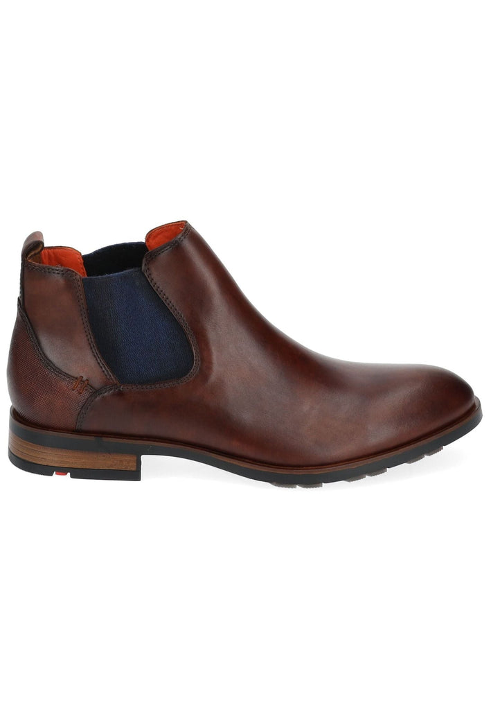 LLOYD SELECTED Stiefelette Leder/Textil Brandy