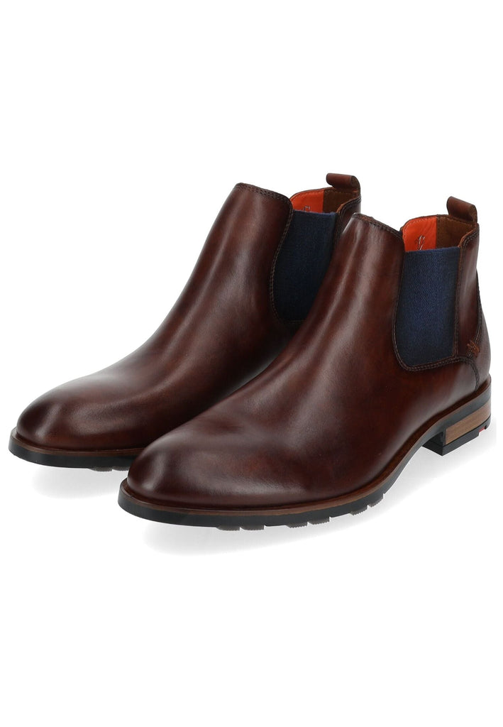 LLOYD SELECTED Stiefelette Leder/Textil Brandy