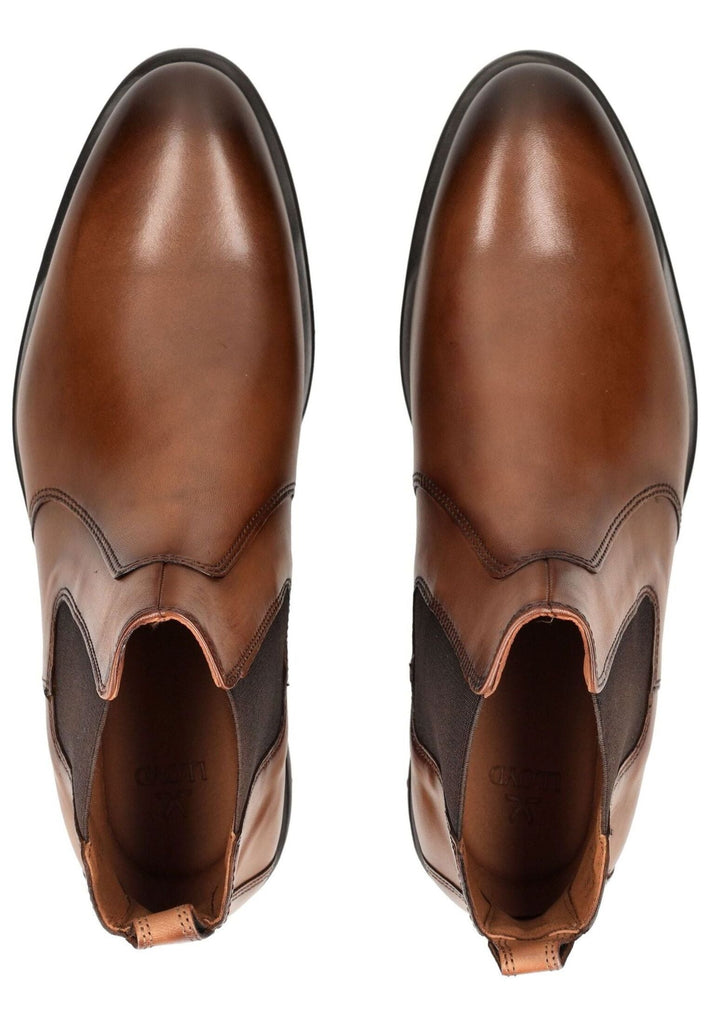 LLOYD SELECTED Stiefelette Leder/Textil Cognac