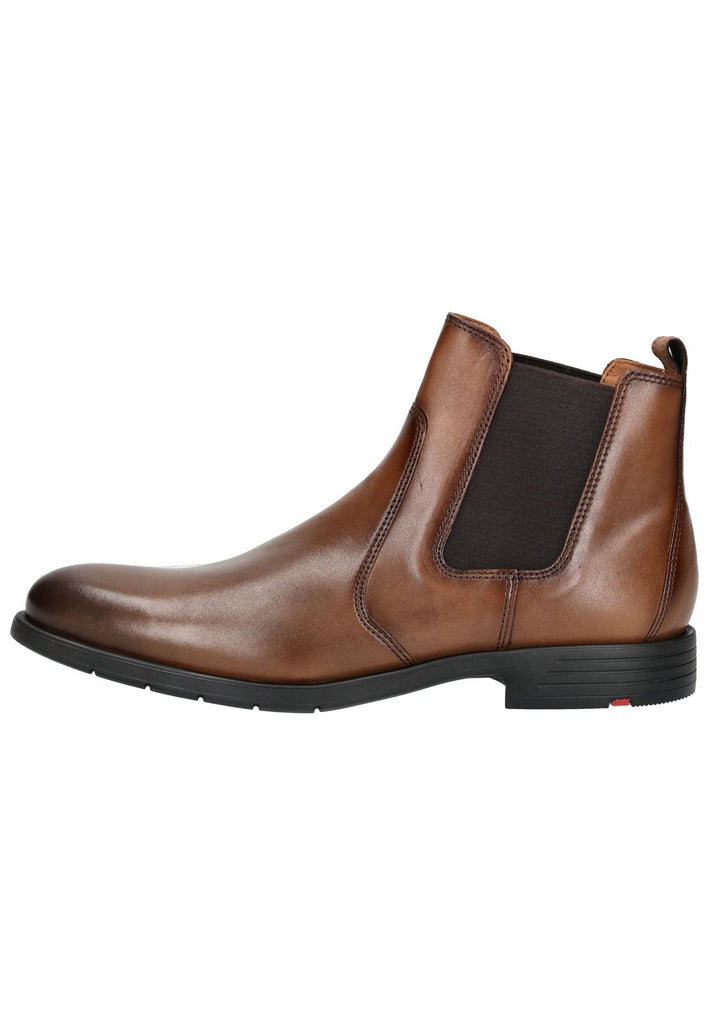 LLOYD SELECTED Stiefelette Leder/Textil Cognac