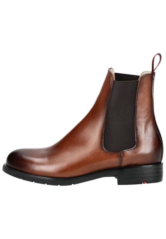 LLOYD SELECTED Stiefelette Leder/Textil Dunkelbraun